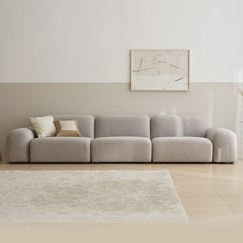 한샘 모아 모듈형 와이드 패브릭 소파 4인용