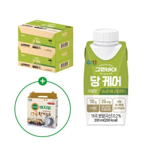 정식품 그린비아 당케어 곡물맛 당뇨환자용 균형영양식 200ml (36개)_이미지