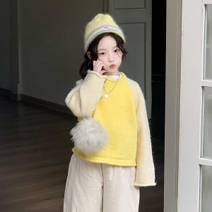 베이비맥스 롤업넥 레글런 니트 티셔츠 R15802