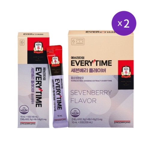 한국인삼공사 정관장 에브리타임 세븐베리 플레이버 10ml 20포 (2개)_이미지