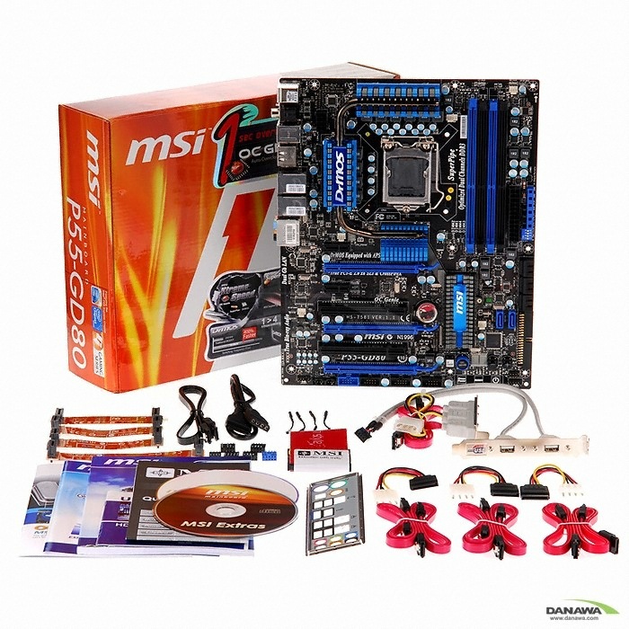 MSI P55-GD80 ��� + ���� �ھ� i5 ���ʵ� 750 ��ǰ
