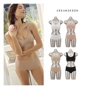 세컨스킨 투톤 퓨징 브라팬티세트 (4세트)_이미지