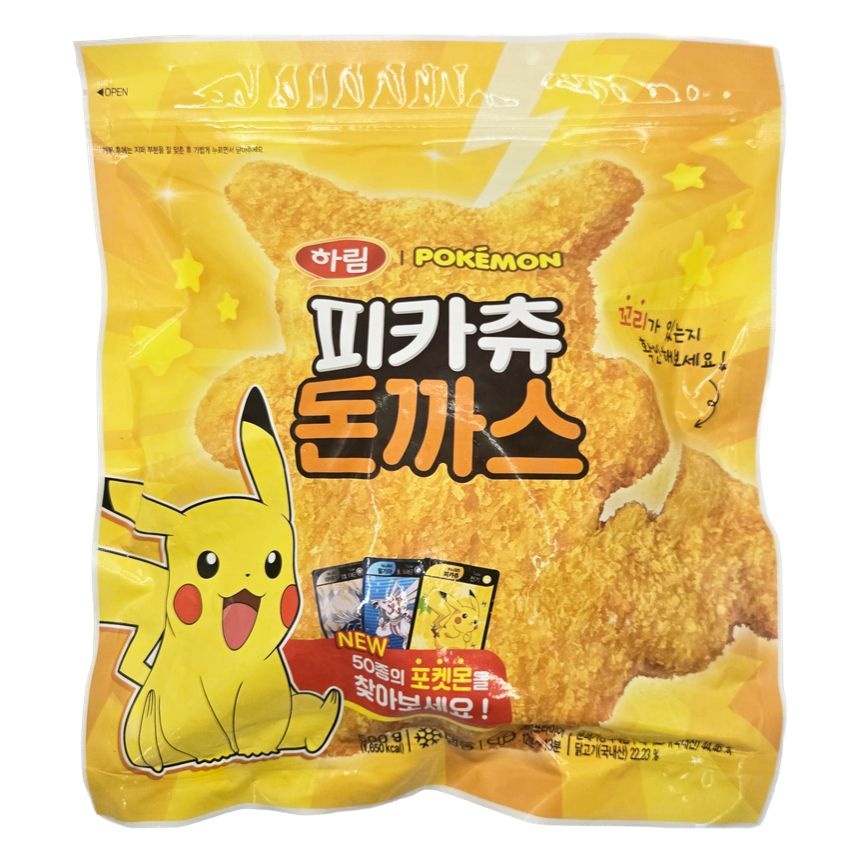 하림 포켓몬 피카츄 돈까스 500g (1개)_이미지
