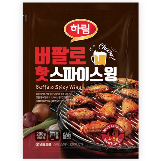 하림 버팔로 핫스파이스윙 200g (4개)
