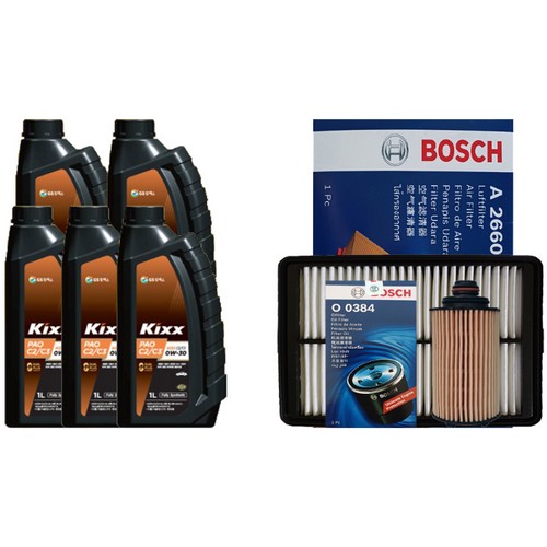 GS칼텍스 킥스 파오 C2/C3 0W30 5L + 보쉬필터 쌍용 뷰티풀 코란도 1.5 가솔린