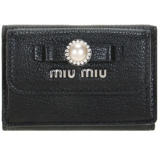 미우미우 마드라스 가죽 지갑 5MH021 2F3R F0002