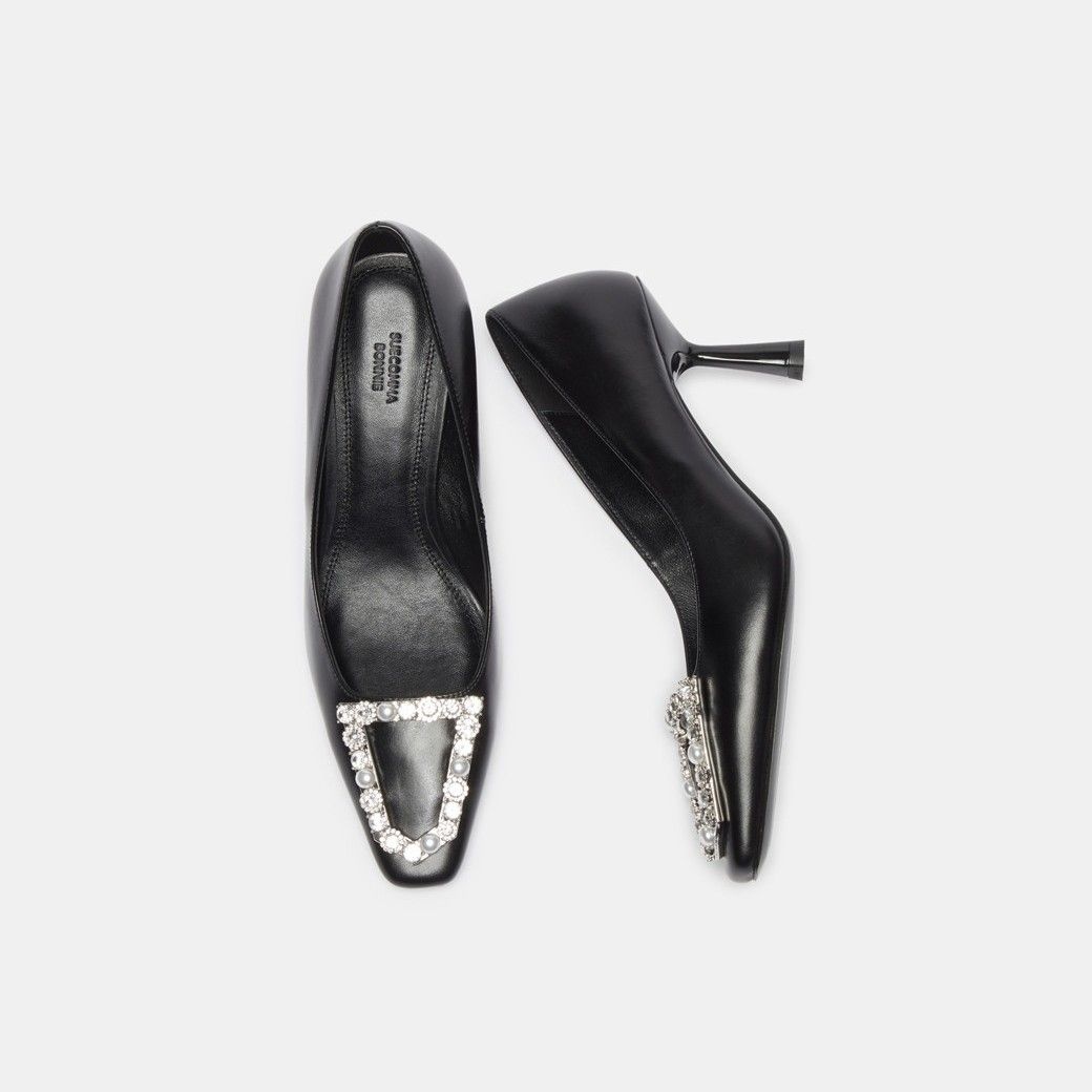 ���޸����� Polygon jewelry pumps black DG1BS26004BLK