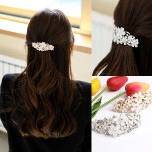 미스21 미스21 메릴 영롱큐빅 플라워 헤어핀 자동핀  hp1231_이미지