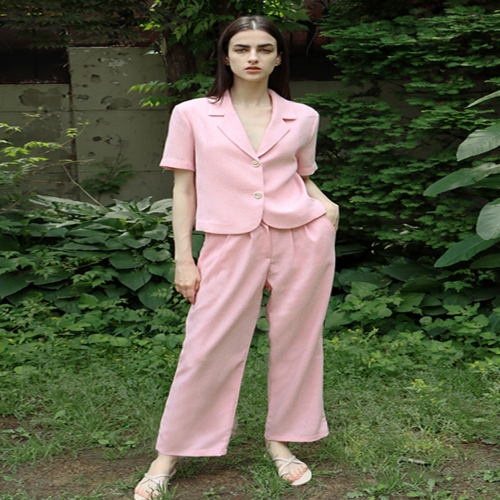 데미지니모닉 데미지니모닉 팬시 트위드 핑크 팬츠 _ Fancy Tweed Pink PT 646676