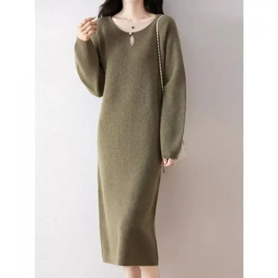 KARRA 홀인라운드니트원피스 KF5FOP009C-F 1073982_이미지