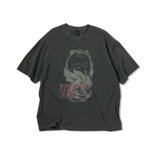 피그먼트 트래블 플레임 반팔티 블랙 차콜 6393745_이미지