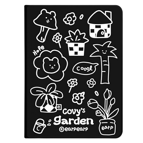 iPad mini 6세대 DRAWING COVY GARDEN-BLACK