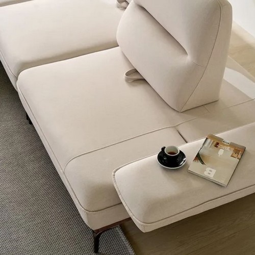 웰퍼니쳐 누아 코너형 더블 스윙 패브릭 소파 4인용 (스툴별도)_이미지