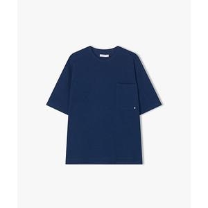 LLM41591 트루블루 오버핏 포켓 라인절개 디테일 반팔 티셔츠
