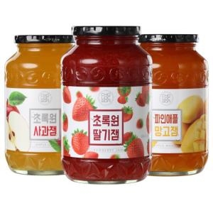 초록원 초록원 딸기잼 사과잼 파인애플망고잼 1kg 3종이미지입니다. 누르면 해당 게시물로 새창이동합니다.