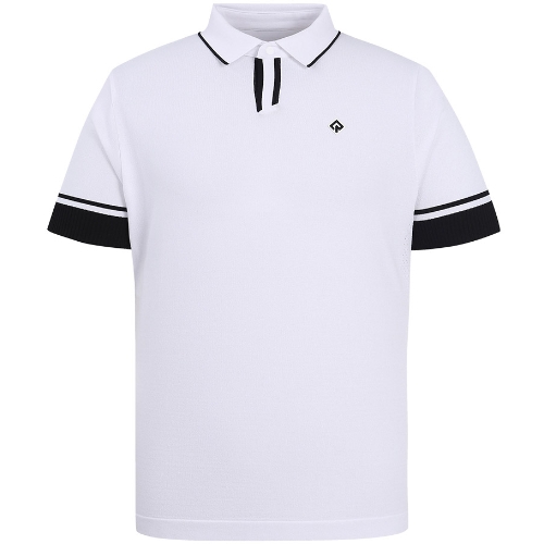 레노마 레노마골프 등판 져지 믹스 카라 반팔 니트 RMSPM2202 (101, 화이트)