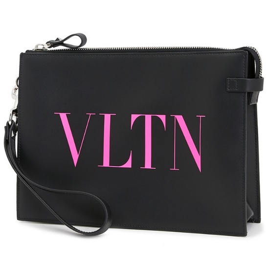 발렌티노 VLTN 로고 클러치백 UY2P0P09 LVN 0NO