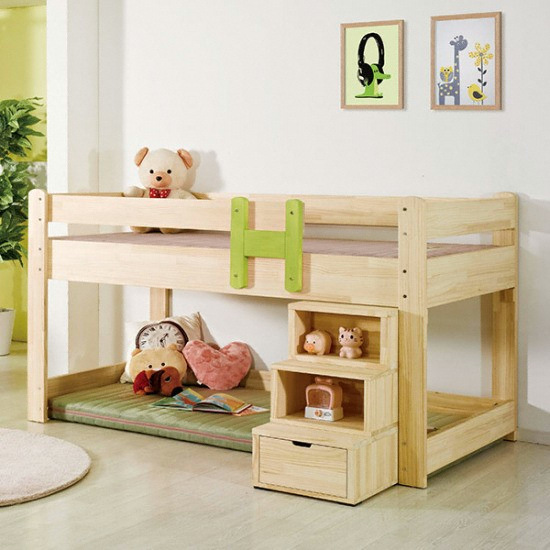 아이앤 루나 미송 공간형 벙커침대 SS