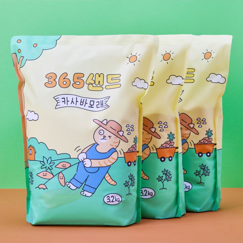 3651 365샌드 카사바모래 3.2kg (3개)