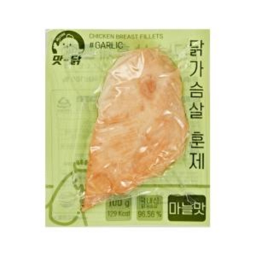 푸드원 훈제 닭가슴살 마늘맛 100g이미지입니다. 누르면 해당 게시물로 새창이동합니다.