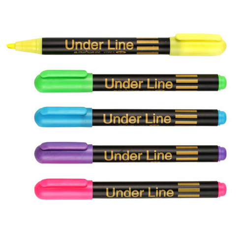 문화연필 언더라인 형광펜 (1개)_이미지