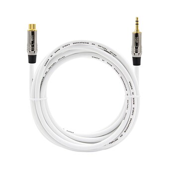 탑라인에이치디 HDTOP RCA to 3.5mm 스테레오 <b>메탈</b>화이트 케이블