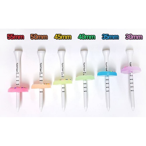 턴트골프 야광 도넛링 + 높이조절 눈금티 롱티 (48개)_이미지