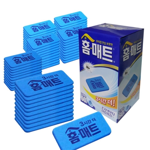 <b>홈매트</b> 전자모기향 훈증기 패드리필 60매 모기매트