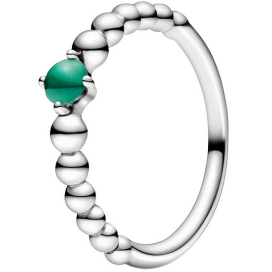 판도라 포레스트 그린 5월 탄생석 반지 198867C05