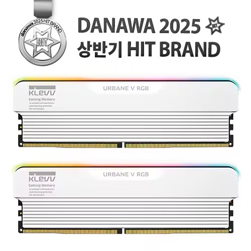 ESSENCORE KLEVV DDR5-6000 CL30 URBANE V RGB 패키지 서린이미지입니다. 누르면 해당 게시물로 새창이동합니다.
