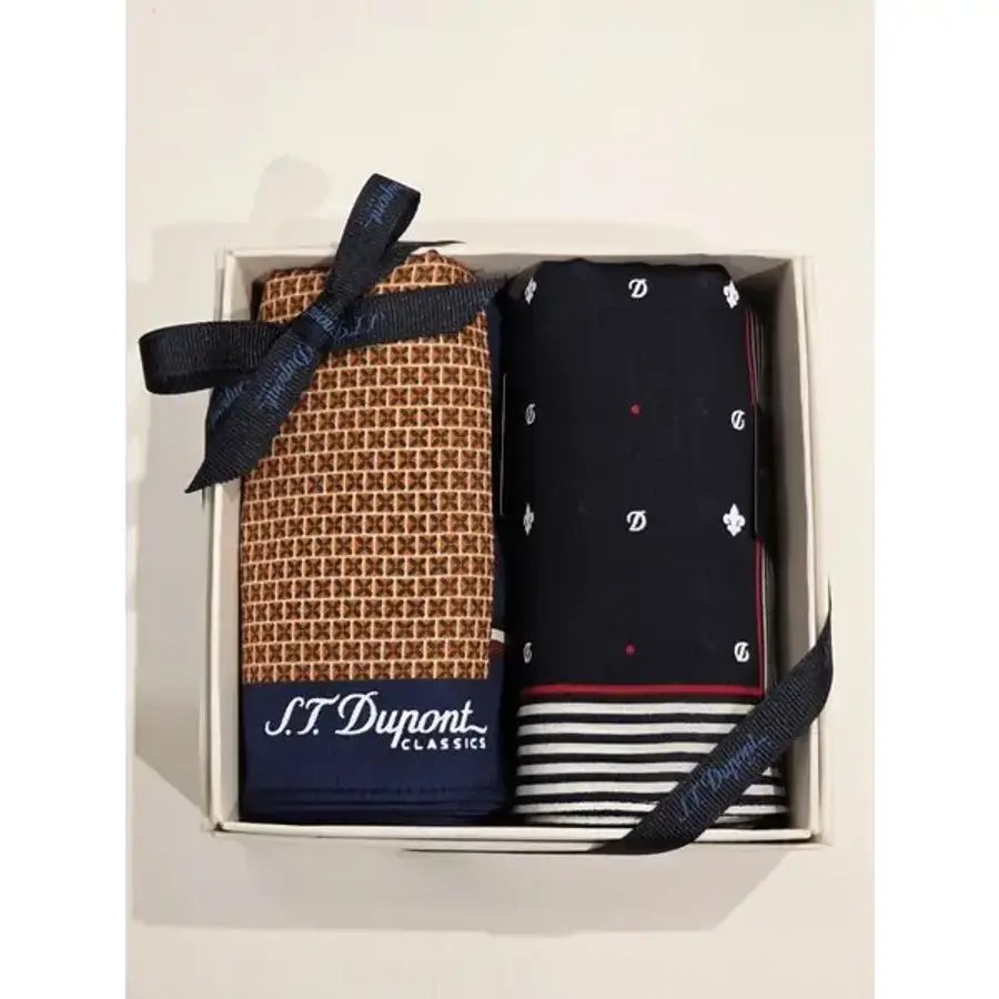 ST듀퐁 순면100% 손수건 2매 세트 SE6S003OR SE6S006NY이미지입니다. 누르면 해당 게시물로 새창이동합니다.