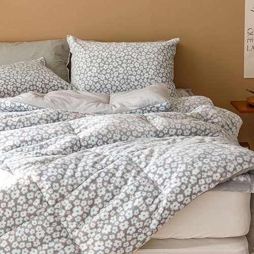 플라워 극세사 차렵이불