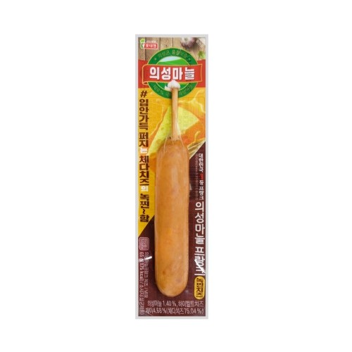 롯데햄 의성마늘 프랑크 녹찐치즈 65g (20개)