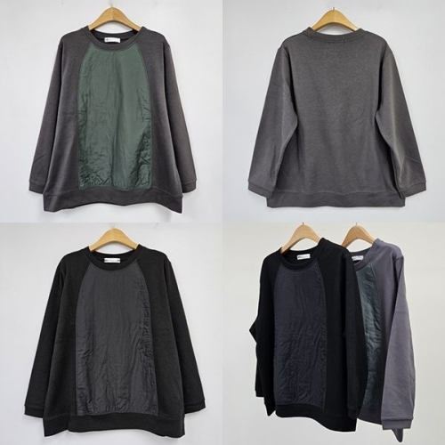 아이우먼 위쉬몰 IR 패딩레이어드배색긴팔티 T340H509 빅사이즈