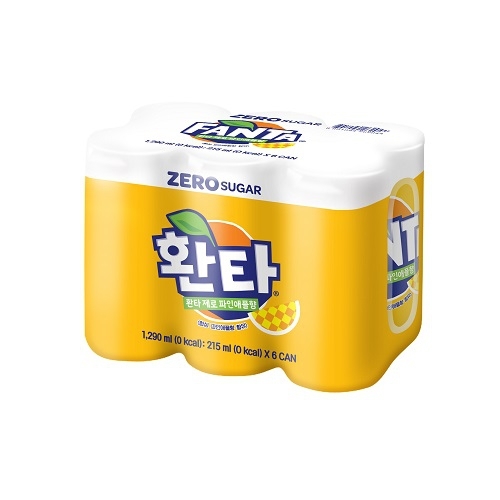 코카콜라음료 환타 제로 파인애플향 215ml (6개)_이미지