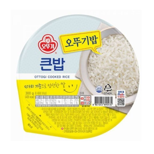 오뚜기 맛있는 오뚜기밥 백미 큰밥 300g (108개)_이미지