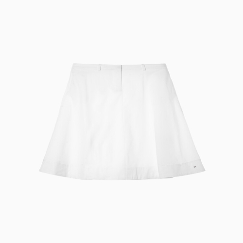 여성 T22F6WSC030WT2 코튼 플레어 미디 스커트