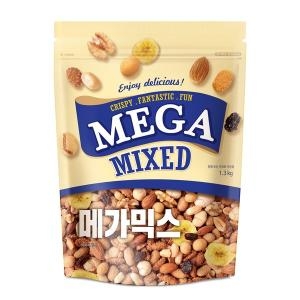 썬너츠 메가믹스넛1300gX3봉/영양간식 주전부리 호두 아몬드 바나나칩 땅콩_이미지