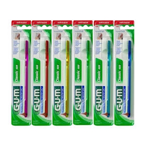 GUM 치과 일반 돔트림 칫솔 중간모 409 (6개)_이미지