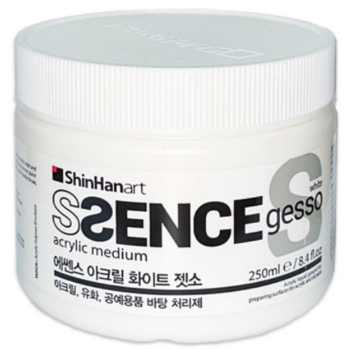 신한화구 에쎈스 아크릴 화이트 젯소 250ml (1개)_이미지