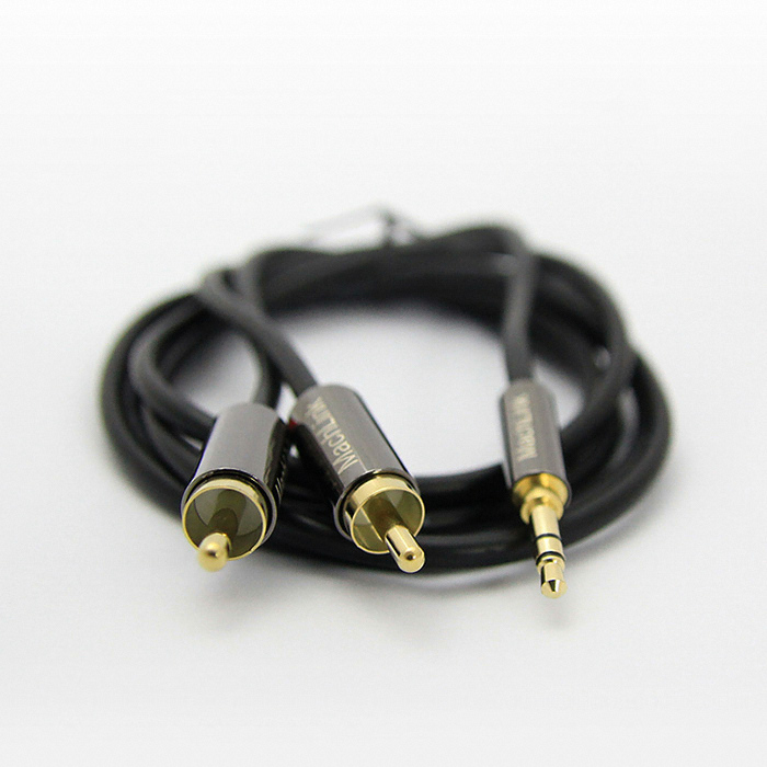 마하링크 3.5mm 스테레오-2RCA 고급형 케이블 (ML-SRH) (5m)_이미지