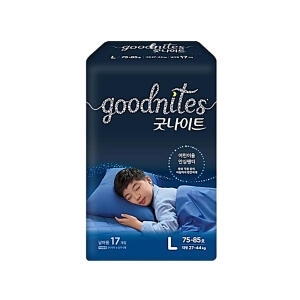 하기스 2021 굿나이트 안심팬티-남아용 (17매)_이미지