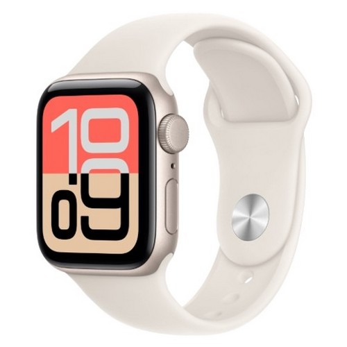 APPLE 워치 SE 3세대 40mm 스타라이트 알루미늄 (스포츠밴드, 해외구매)