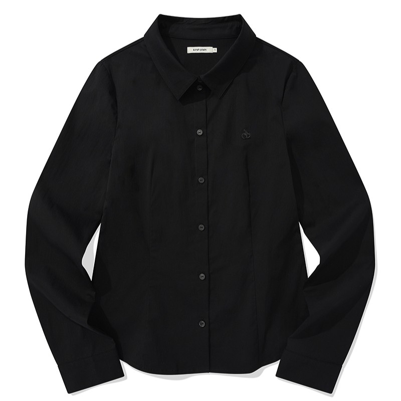 키르시 플레인 슬림핏 셔츠 블랙 J51C2KSH01BKA