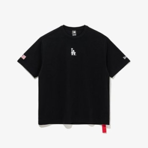 LA 다저스 스크립트 티셔츠 블랙 14679815