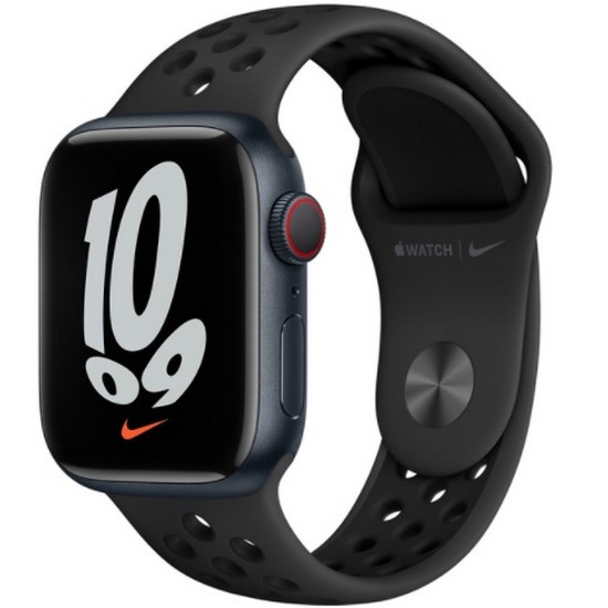 APPLE 워치 시리즈7 41mm Cellular 미드나이트 알루미늄 (나이키 스포츠밴드)_이미지