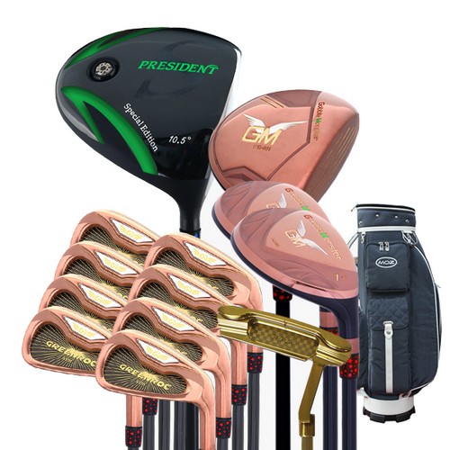 아화골프 PR-S 프리미엄 풀세트 (13개 경량스틸 캐디백 정품)