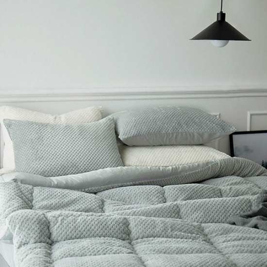 쉬즈홈 카밍 극세사 차렵이불 베개세트 (싱글 S)