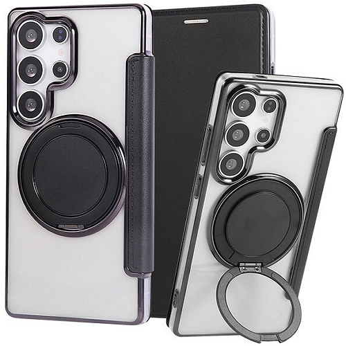 수나르 갤럭시S26 울트라 맥세이프 거치대 카드 가죽 플립 케이스