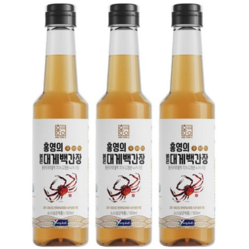 더동쪽바다가는길 홍영의 붉은대게 백간장 500ml (3개)
